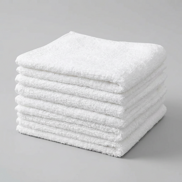 MIT台灣製 16兩《特優級》白色方巾/手帕/口水巾/美容熱敷巾 凱美棉業