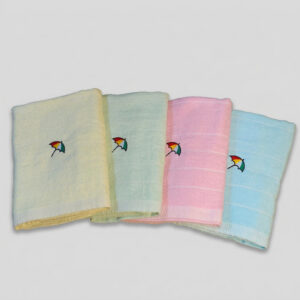 MIT台灣製 雨傘牌 刺繡LOGO浴巾 頂級12兩超厚實 淡雅淺色白線條款